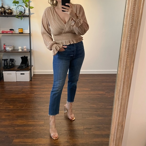 Leith Crop Blouse - US Large - Picture 1 of 5